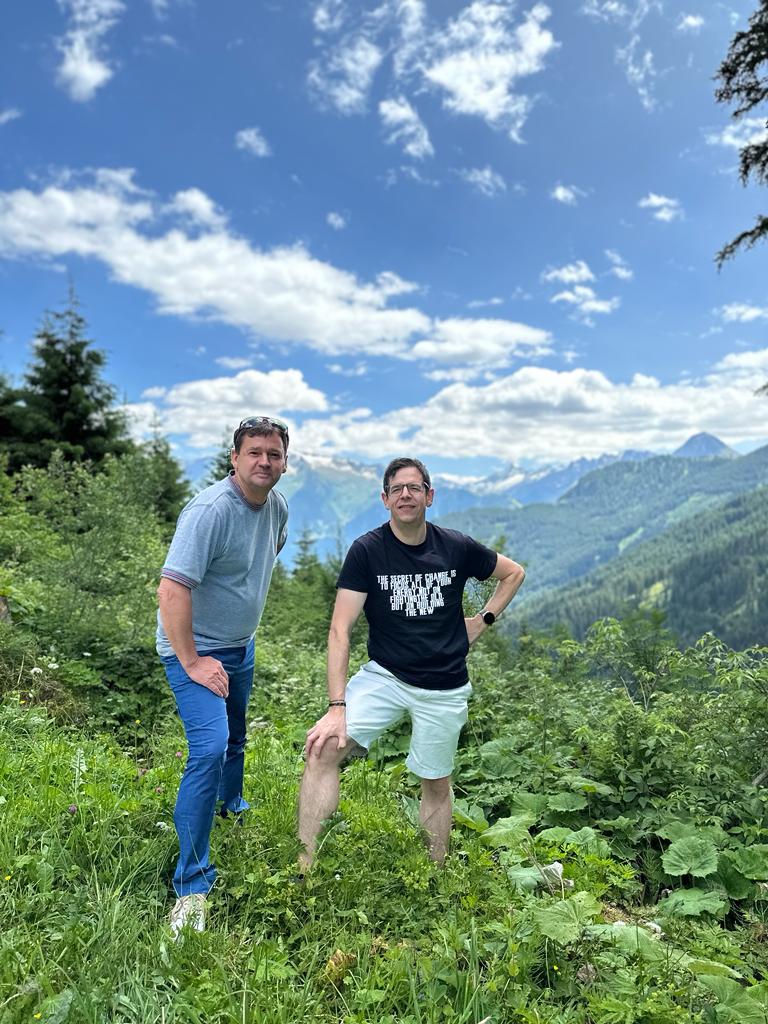 Silvio und Ludwig am Berg