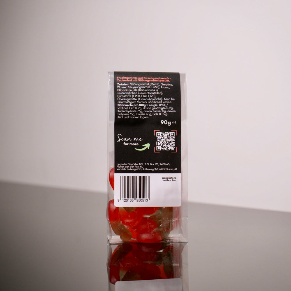 Cherry Pop – Gummikirschen ohne Zuckerzusatz