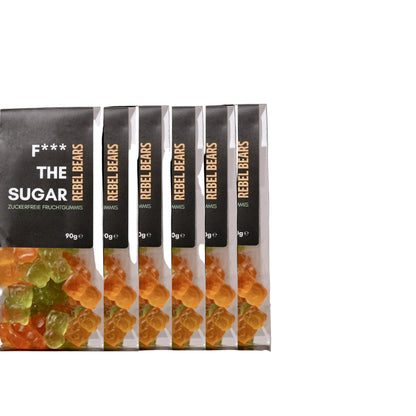F*** THE SUGAR Rebel Bears 6 Stück
