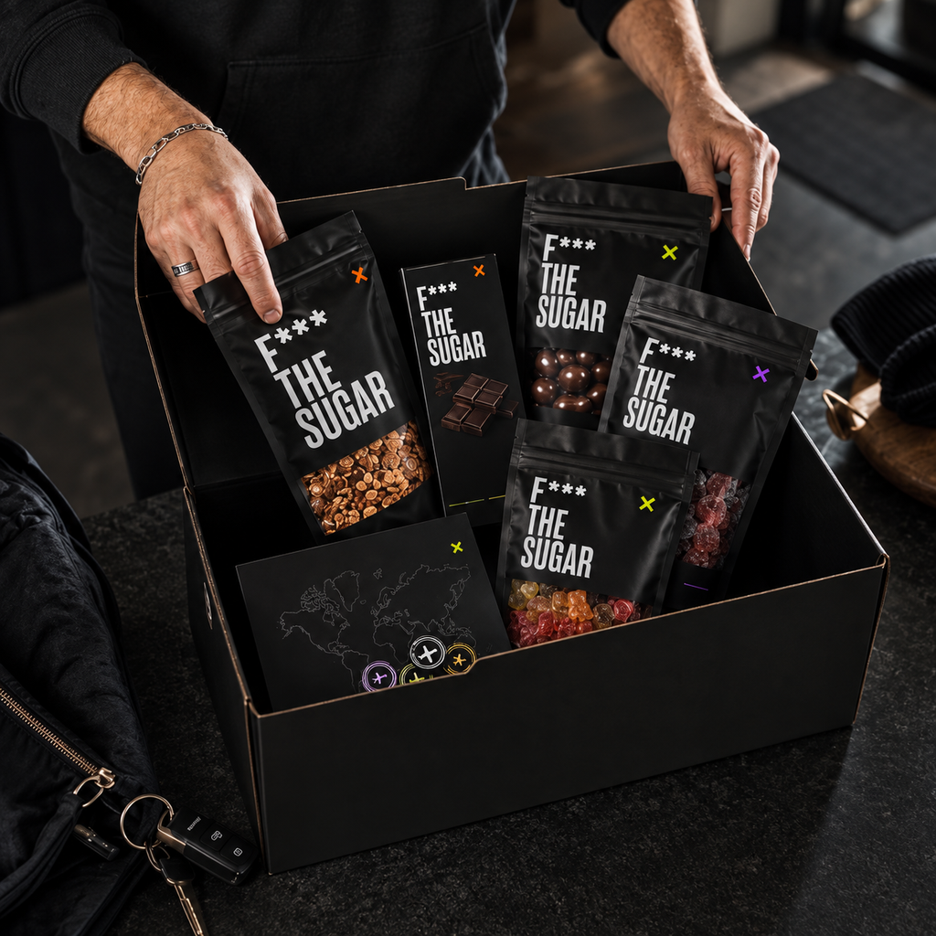 F*** THE SUGAR Welcome Box – Detailansicht