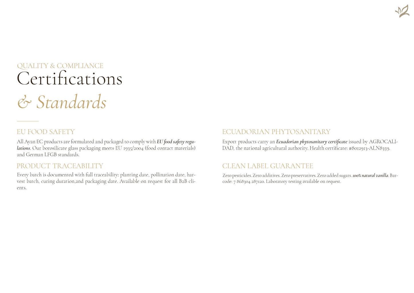 Vanilleschote Golden Selection – Premium-Vanilleschote Typ A