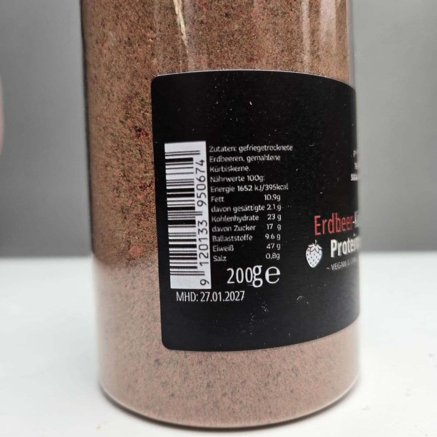 Erdbeer-Kürbiskern-Proteinpulver – Pflanzliches Proteinpulver